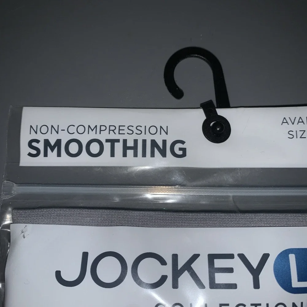 Jockey Life Slipshort Size M Gray No Chafe Cool Touch Seam Free Smoothing - Picture 2 of 8